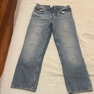 Reformation Cynthia High Rise Blue Jeans